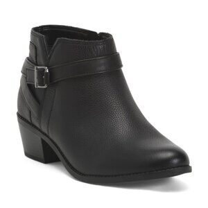 VIONIC Leather Farrah Comfort Booties